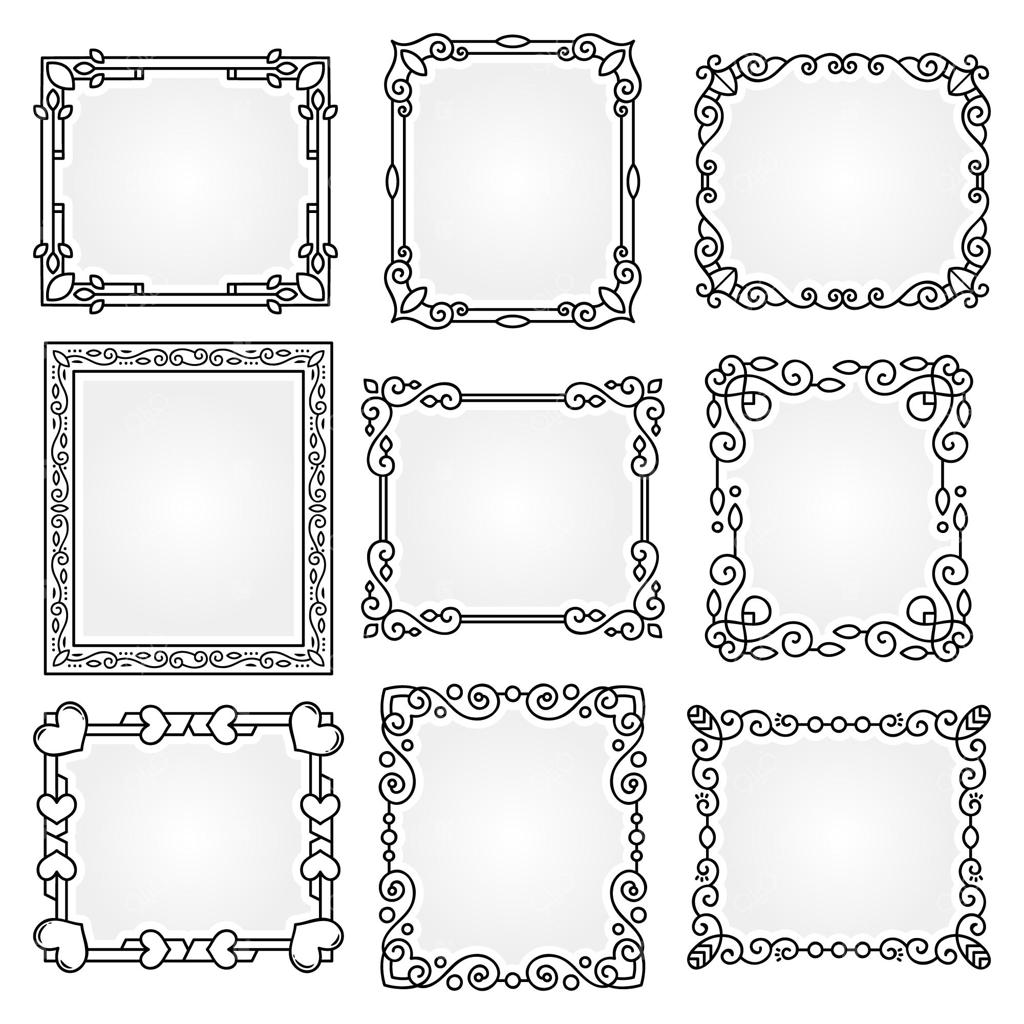 مجموعه قاب‌های تزئینی دست‌ساز