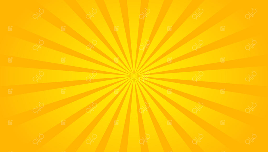 پس‌زمینه وکتور وسیع با گرادیان انفجار خورشید زرد