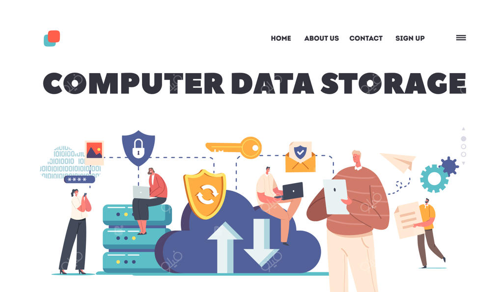 پترن صفحه فرود ذخیره‌سازی داده‌های کامپیوتری: امنیت فضای ابری، حفاظت اینترنتی و شبکه خصوصی مجازی