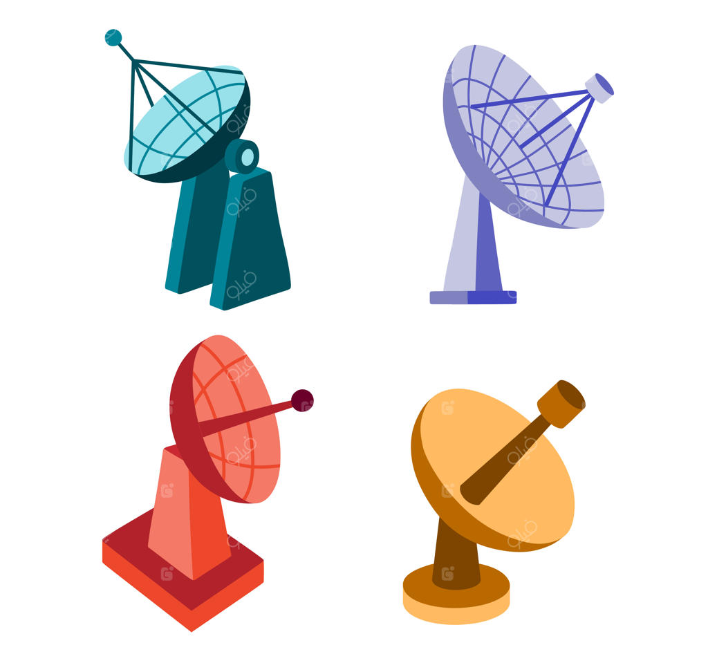 تصویر رنگی دیش ماهواره کارتونی