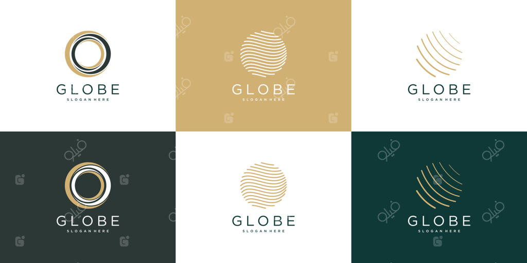 طراحی لوگوی جهانی با مفهوم خلاقانه و منحصربه‌فرد - وکتور پریمیوم