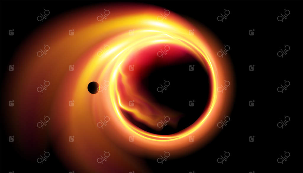 تصویرسازی انتزاعی از سیاه‌چاله