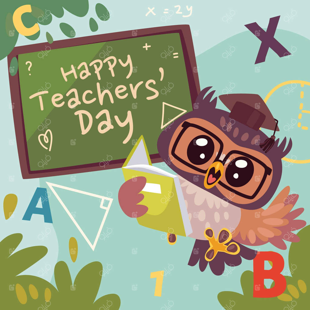 تصویرسازی دستی و ساده برای روز معلم