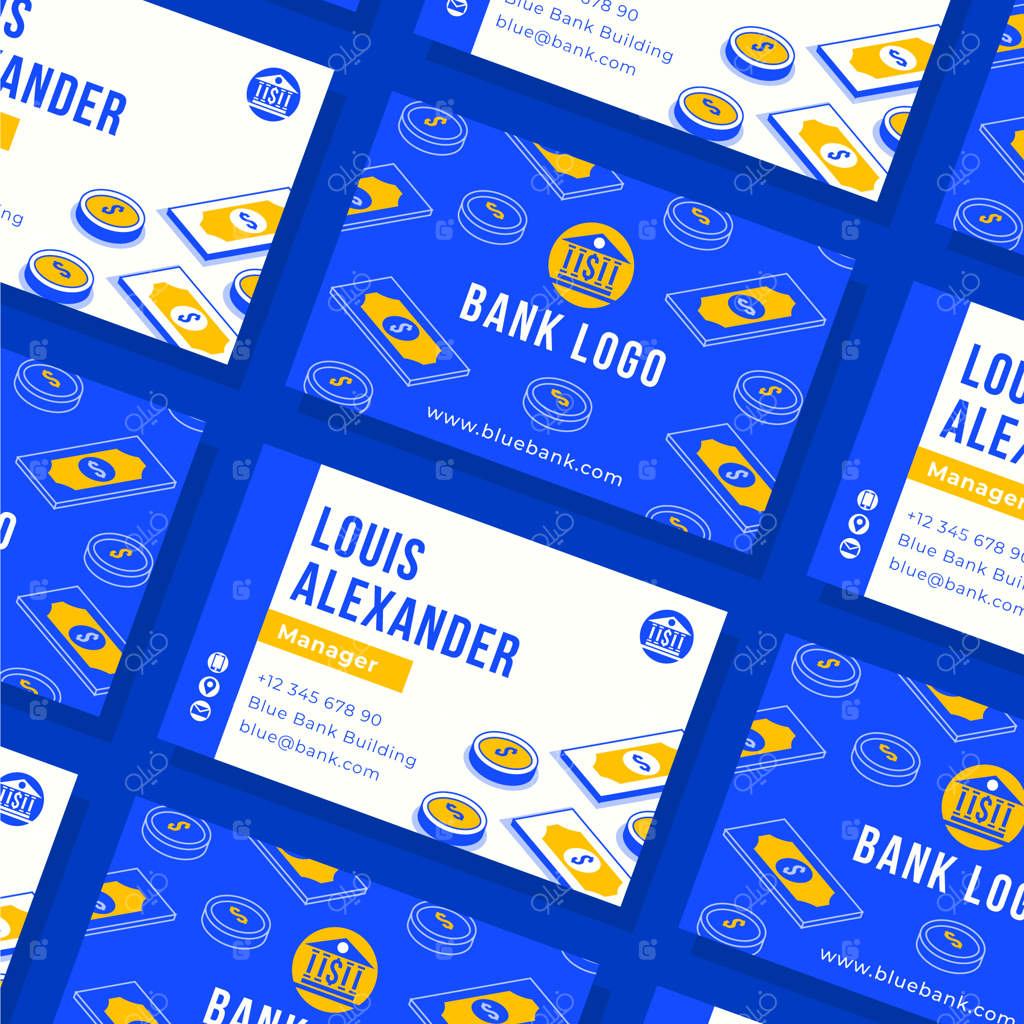 طراحی قالب بانک با دست ترسیم‌شده