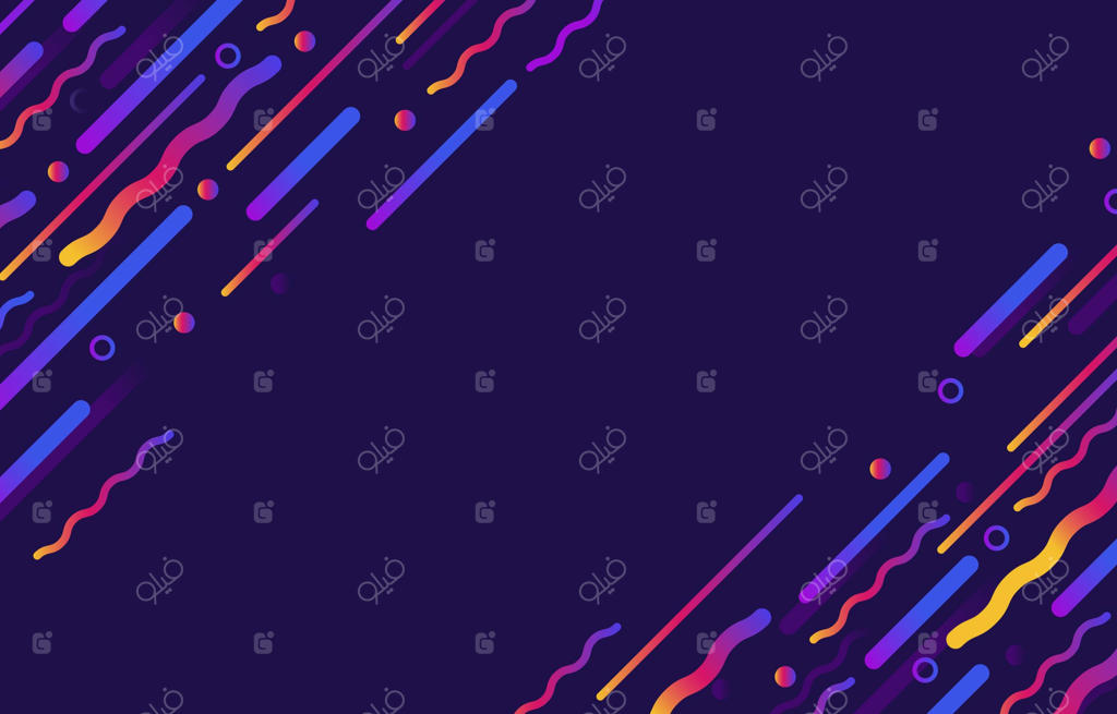 پس‌زمینه انتزاعی با اشکال خطی و گرادینت