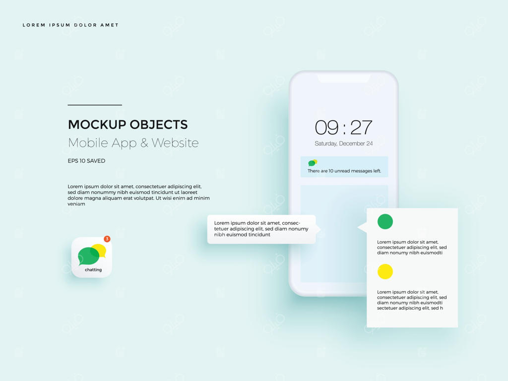 ماکت واقع‌گرایانه از تلفن هوشمند.