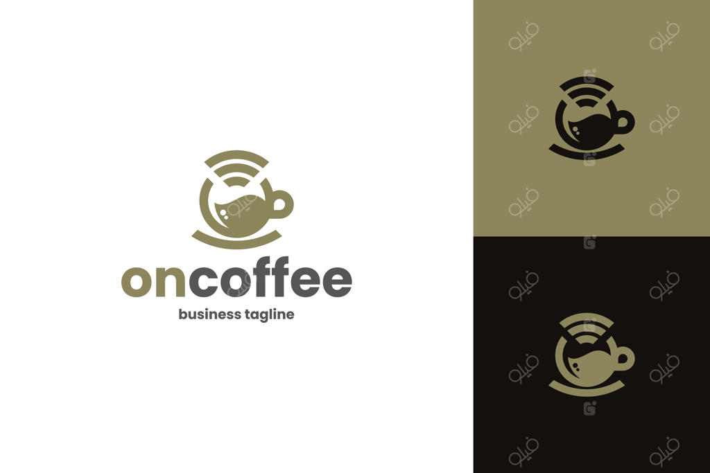 طراحی لوگوی آنلاین برای قهوه