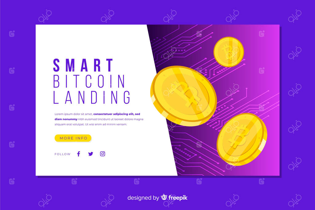 قالب صفحه فرود برای صرافی ارزهای دیجیتال