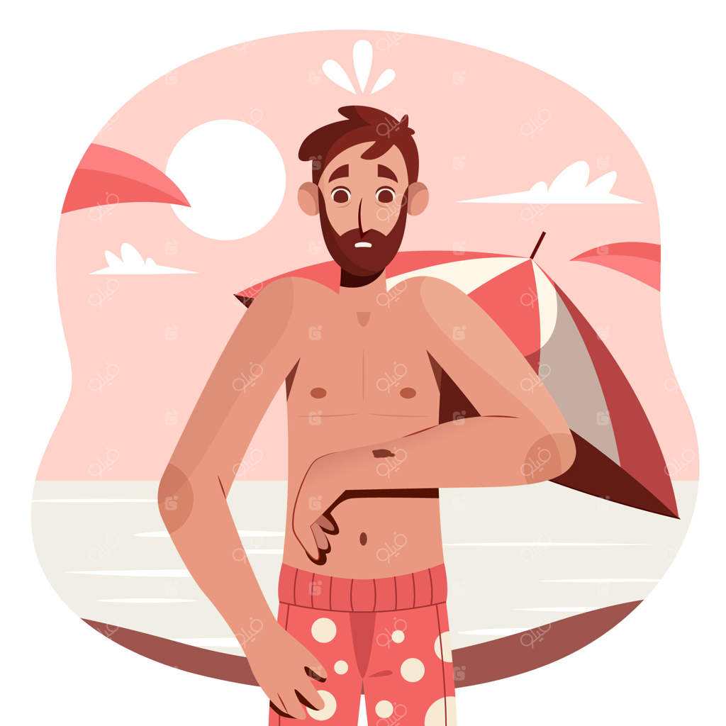 تصویر ملانوم به سبک طراحی تخت