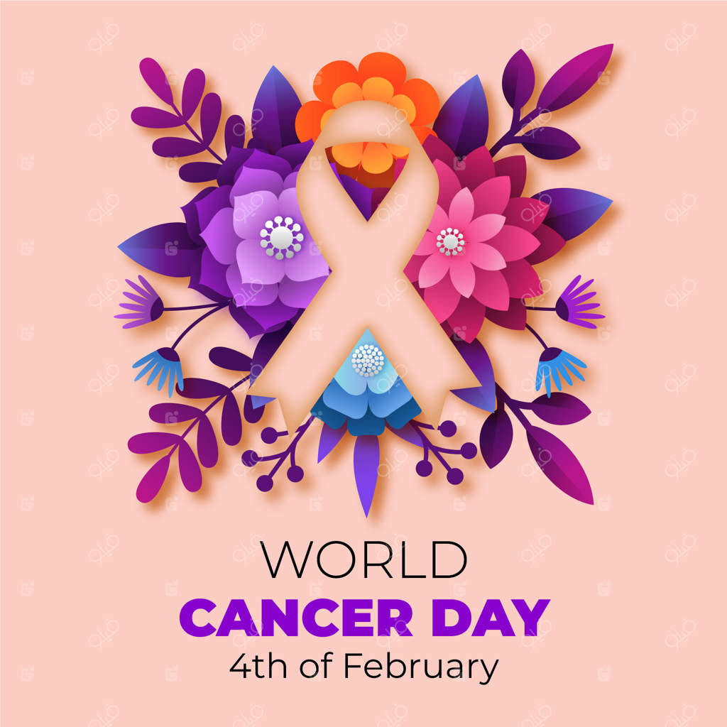 تصویرسازی روز جهانی سرطان با استفاده از گرادیانت