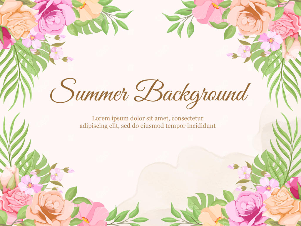 قالب قاب گل‌های تابستانی