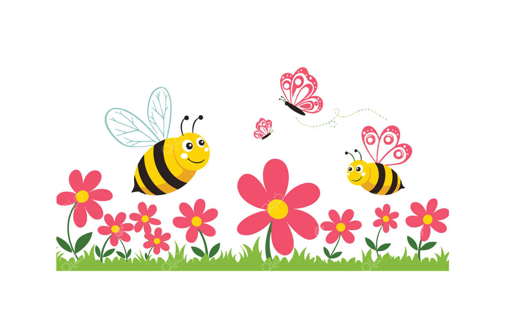 باغ انیمیشنی با زنبورهای وزوز کننده و گل‌های لطیف و نرم