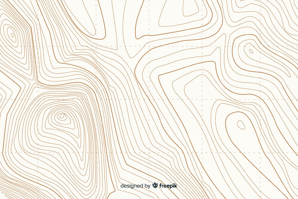 پس‌زمینه خطوط توپوگرافی سفید
