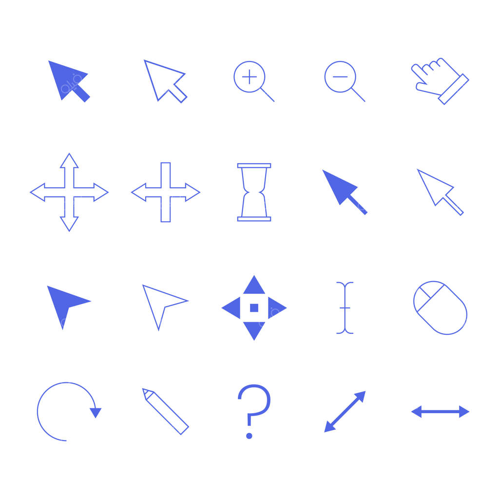 عنصر نشانگر ماوس با طراحی تخت