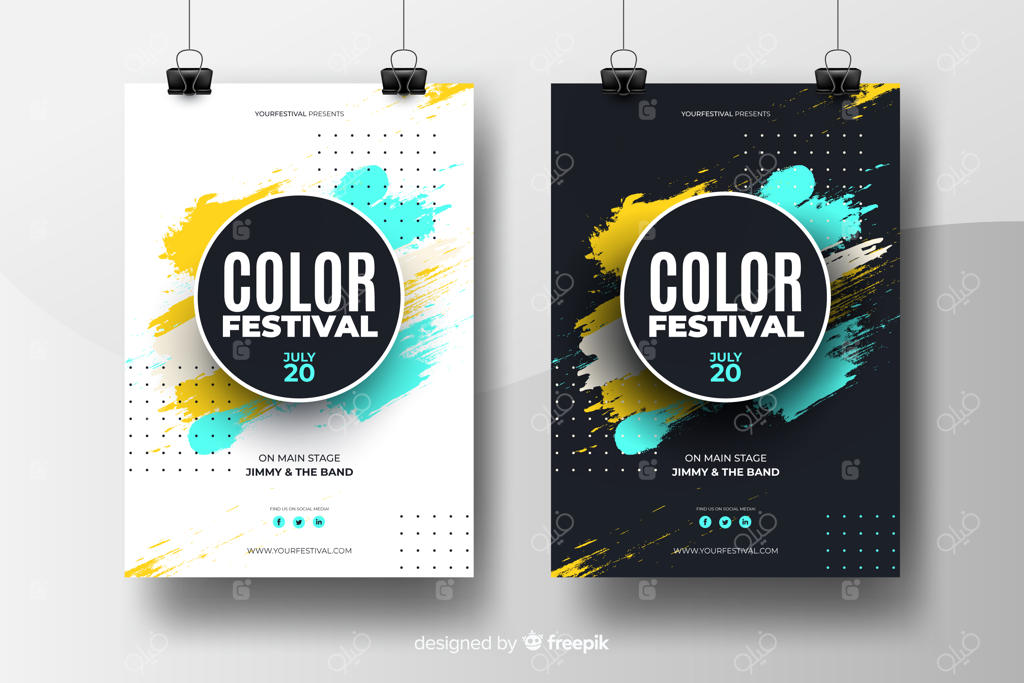 قالب پوستر جشنواره موسیقی مدرن