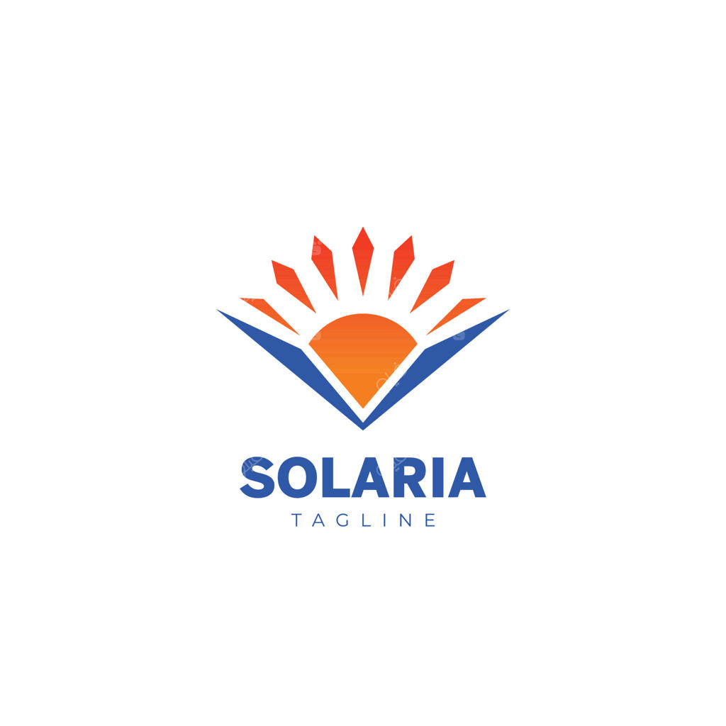 پترن طراحی لوگوی انتزاعی ساده طلوع خورشید