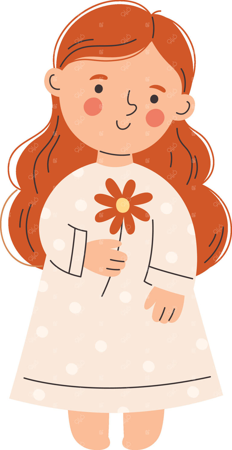 دختری با گل