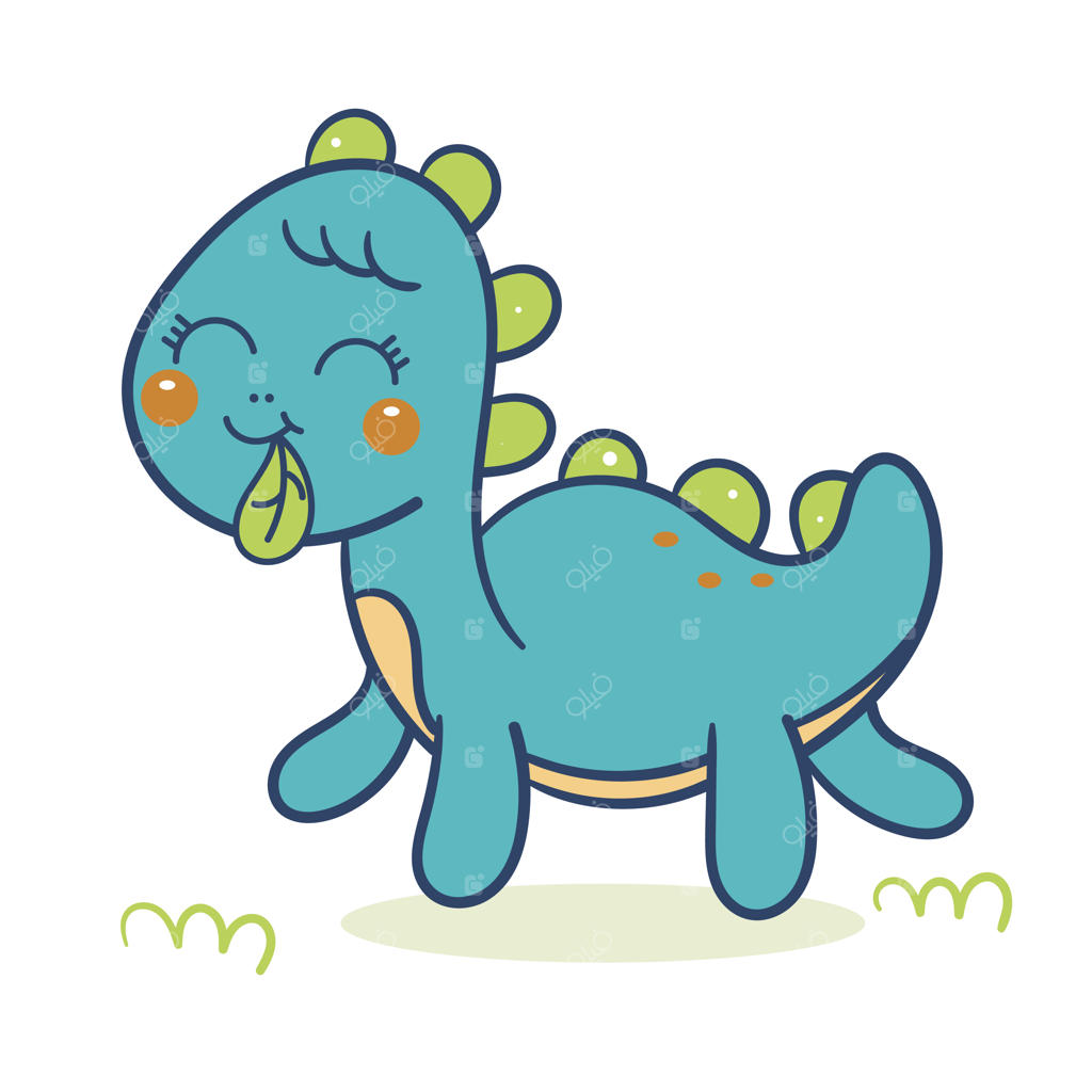 دایناسورهای بامزه به‌صورت وکتور