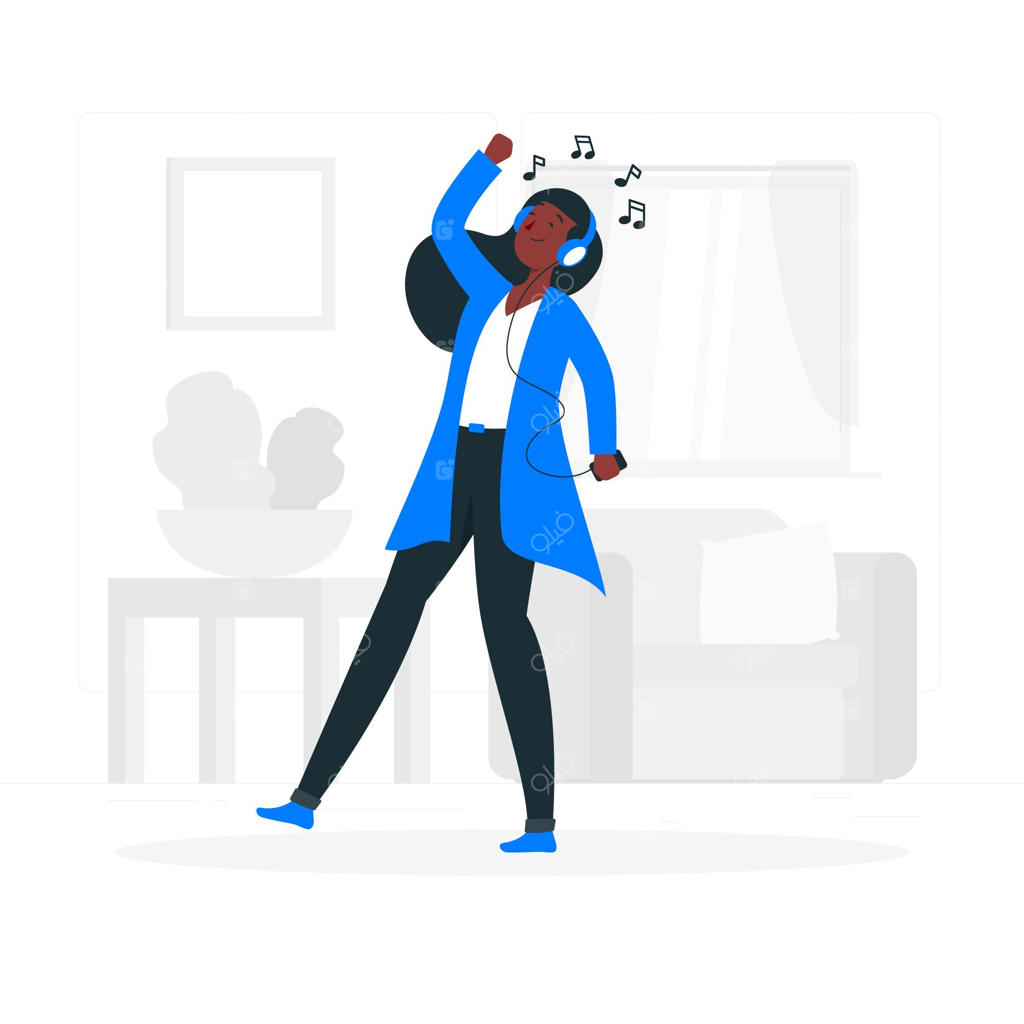 تصویر مفهومی هدفون