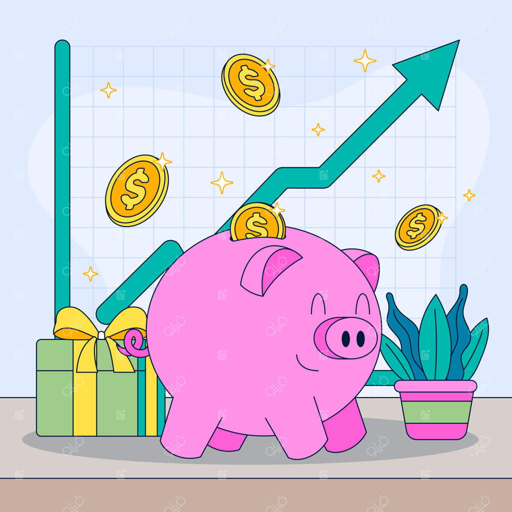 تصویرسازی مدیریت مالی با دست