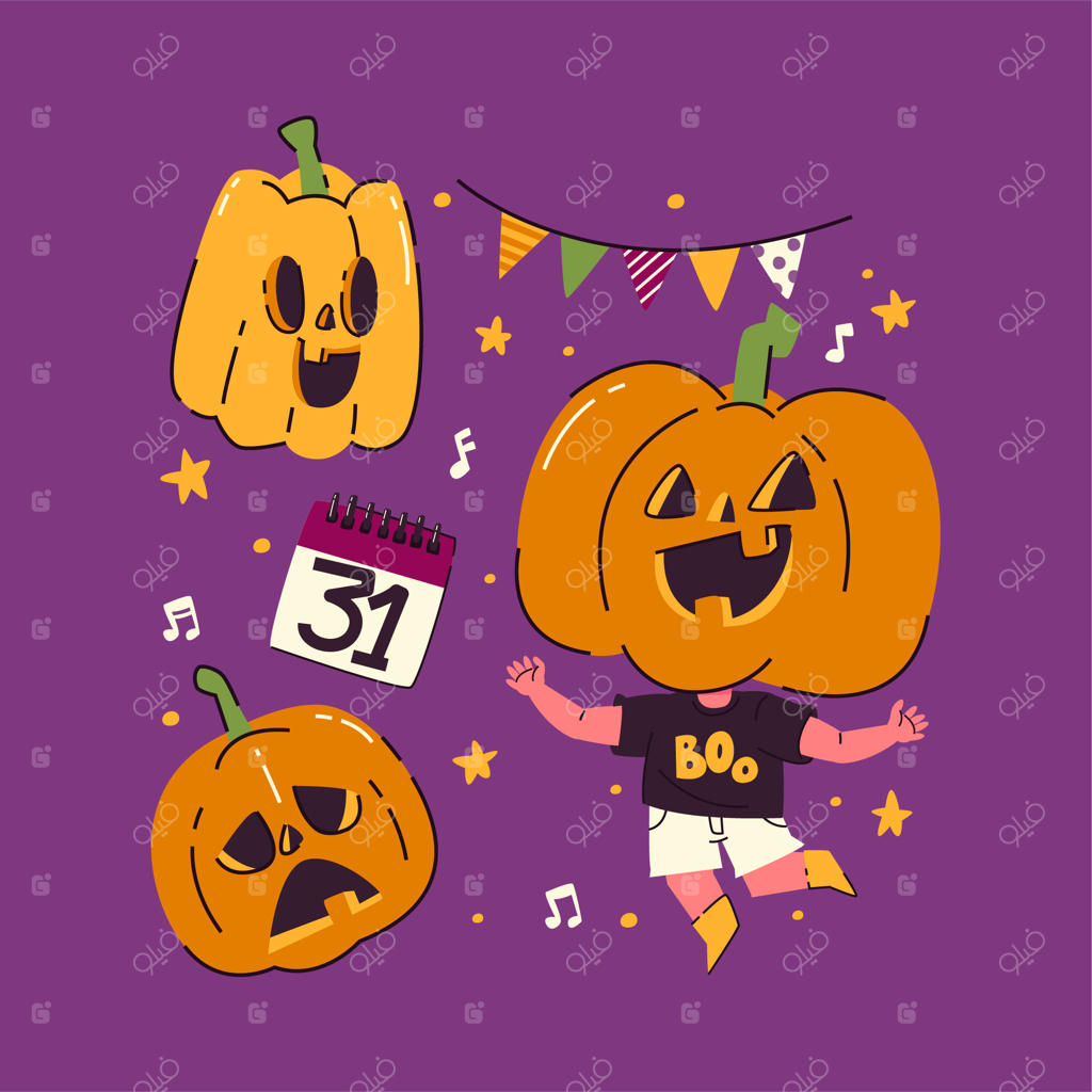 طرح دستی و بامزه‌ی هالووین