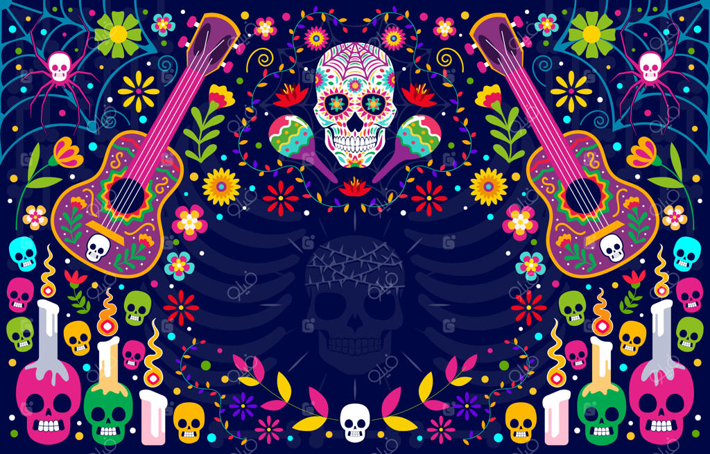 قالب پس‌زمینه روز مردگان