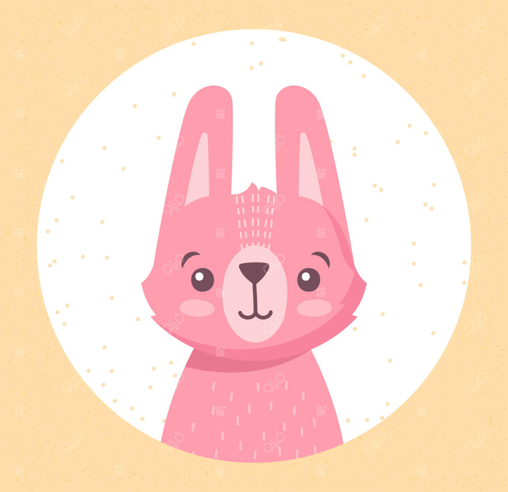 طرح کارتونی خرگوش بچه، وکتوری