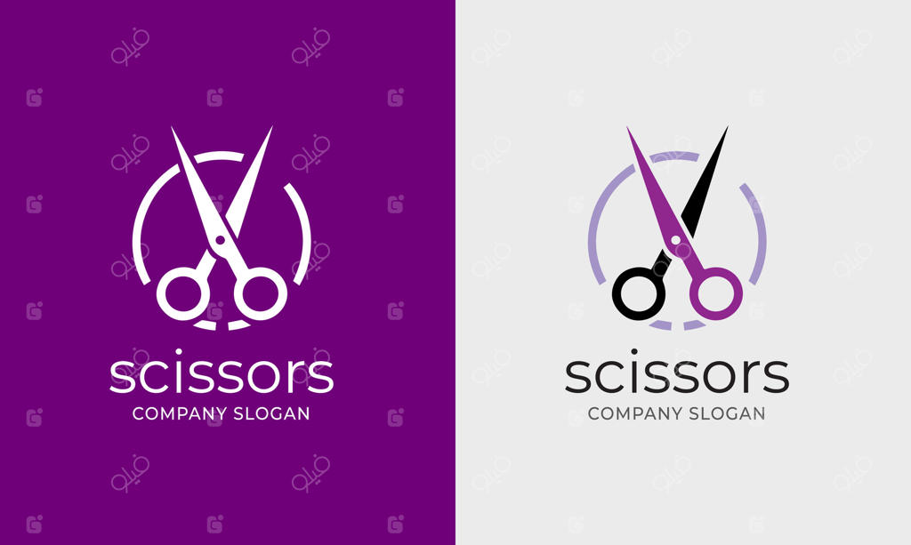 آیکون قیچی، نماد ابزار کسب‌ و ‌کار آرایشگاه و خیاطی عکس قیچی