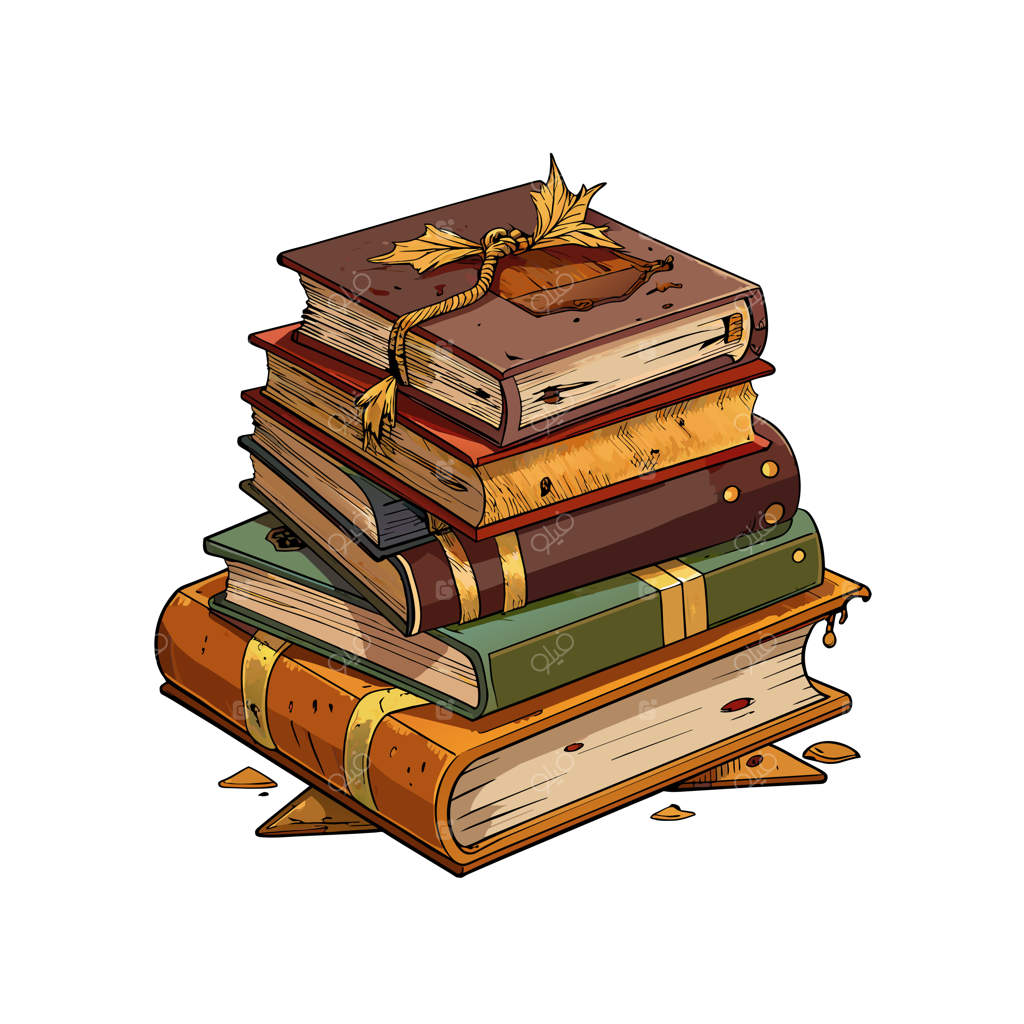 مفهوم تصویرسازی وکتوری از چیدن کتاب‌ها