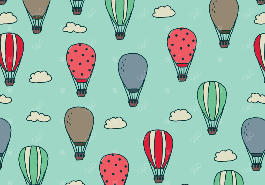 بالن‌های هوای نقش‌دار در آسمان