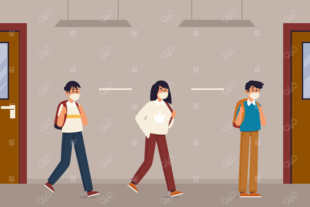 فاصله‌گذاری اجتماعی کودکان در مدرسه