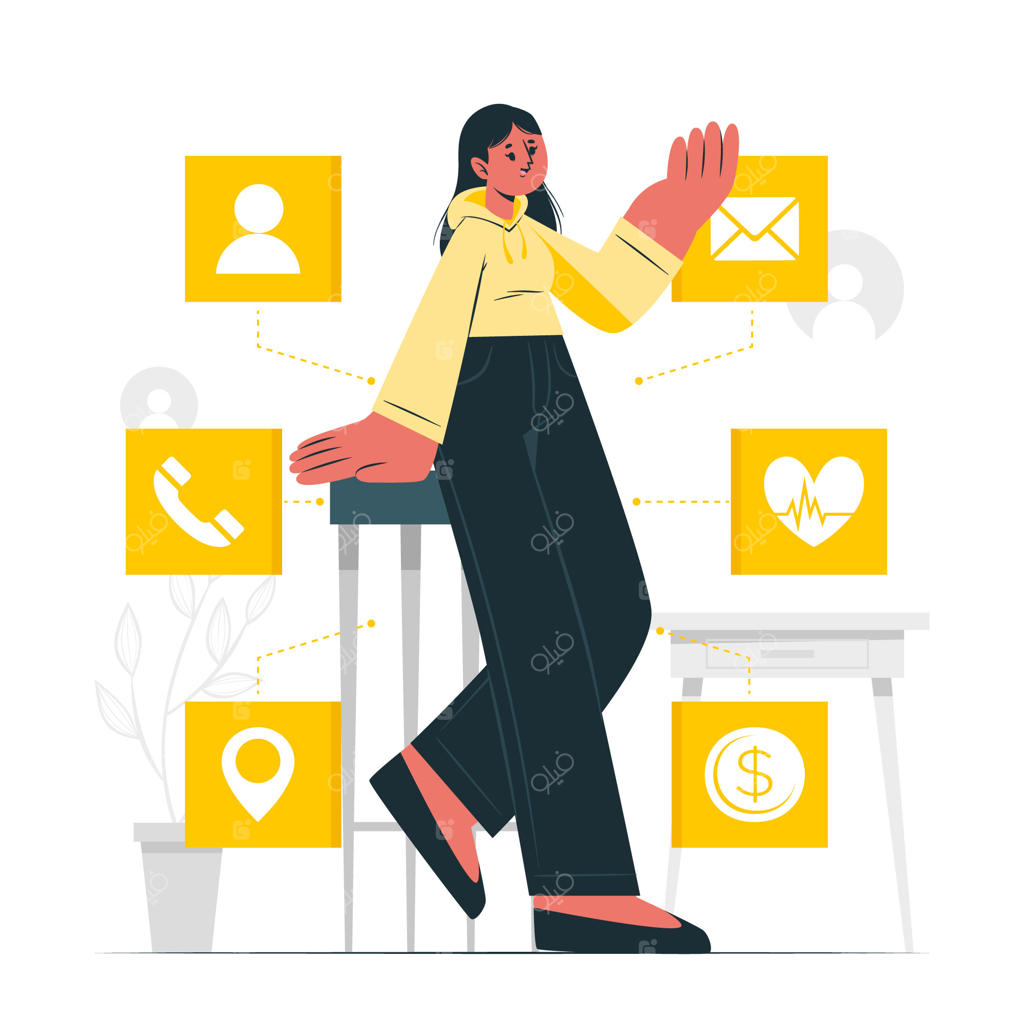 تصویرسازی مفهوم داده‌های شخصی