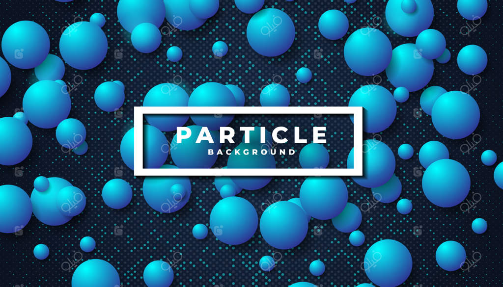 زمینه‌ای با ذرات آبی
