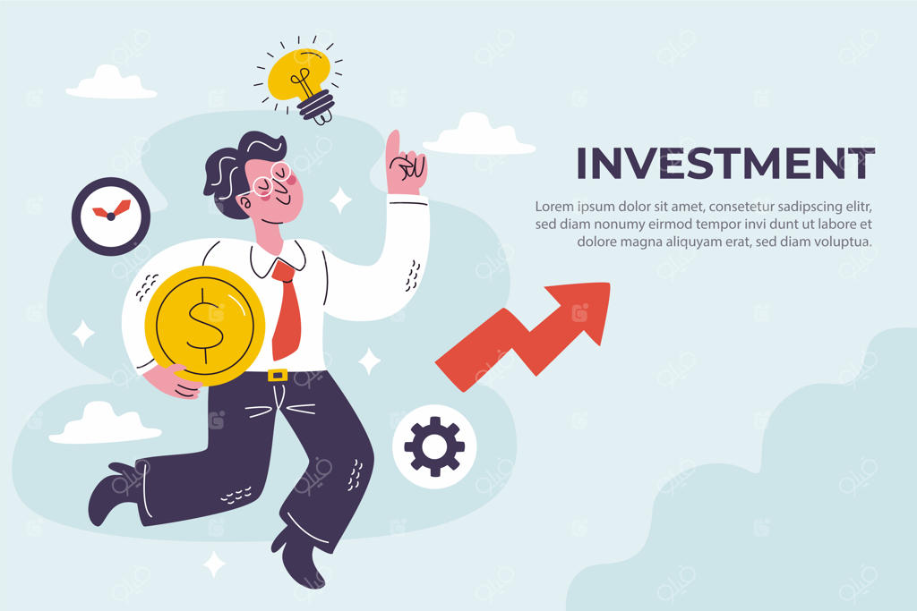 پس‌زمینه سرمایه‌گذاری دستی‌نقاشی شده