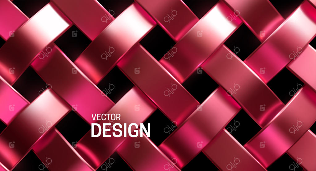 زمینه انتزاعی با طرح حصیری رزگلد