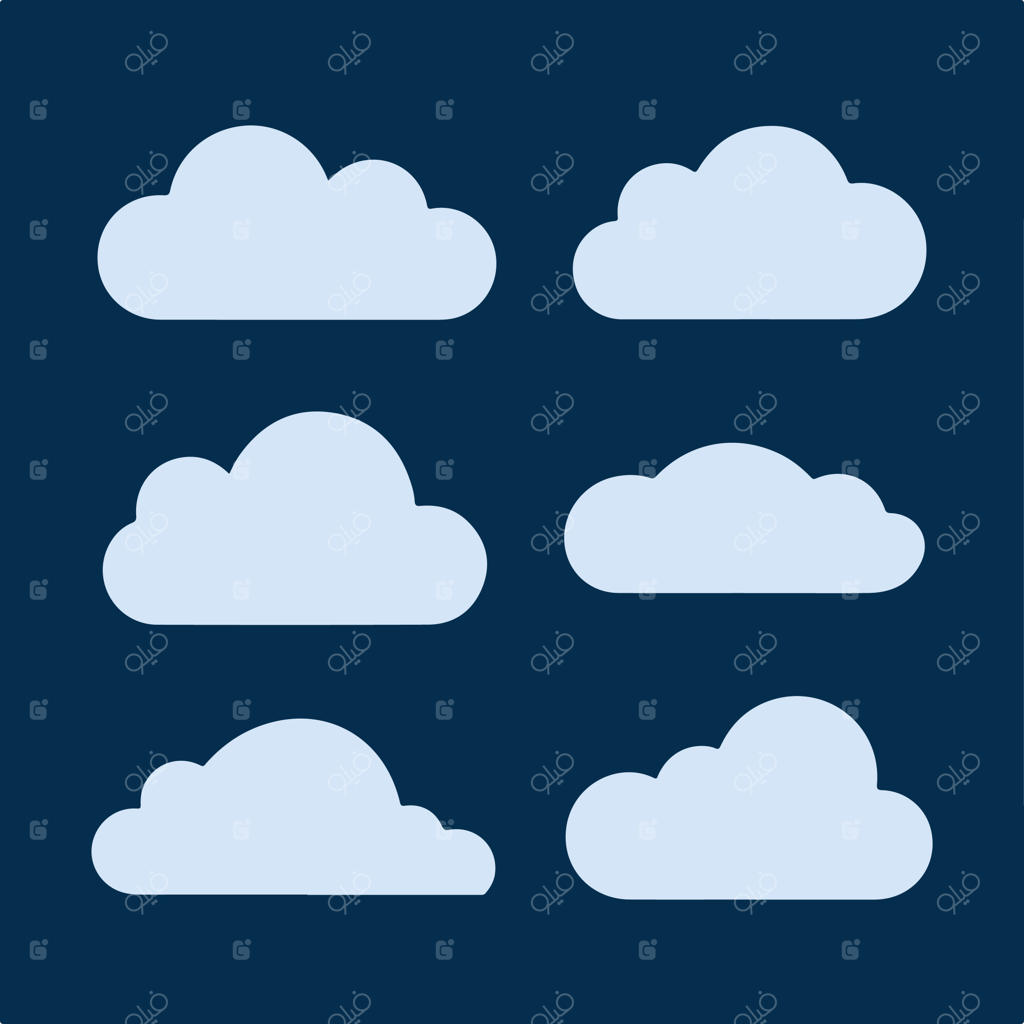 پس‌زمینه آبی با چند تکه ابر