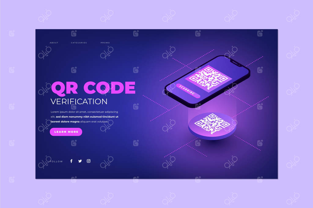 تایید کد QR - صفحه فرود