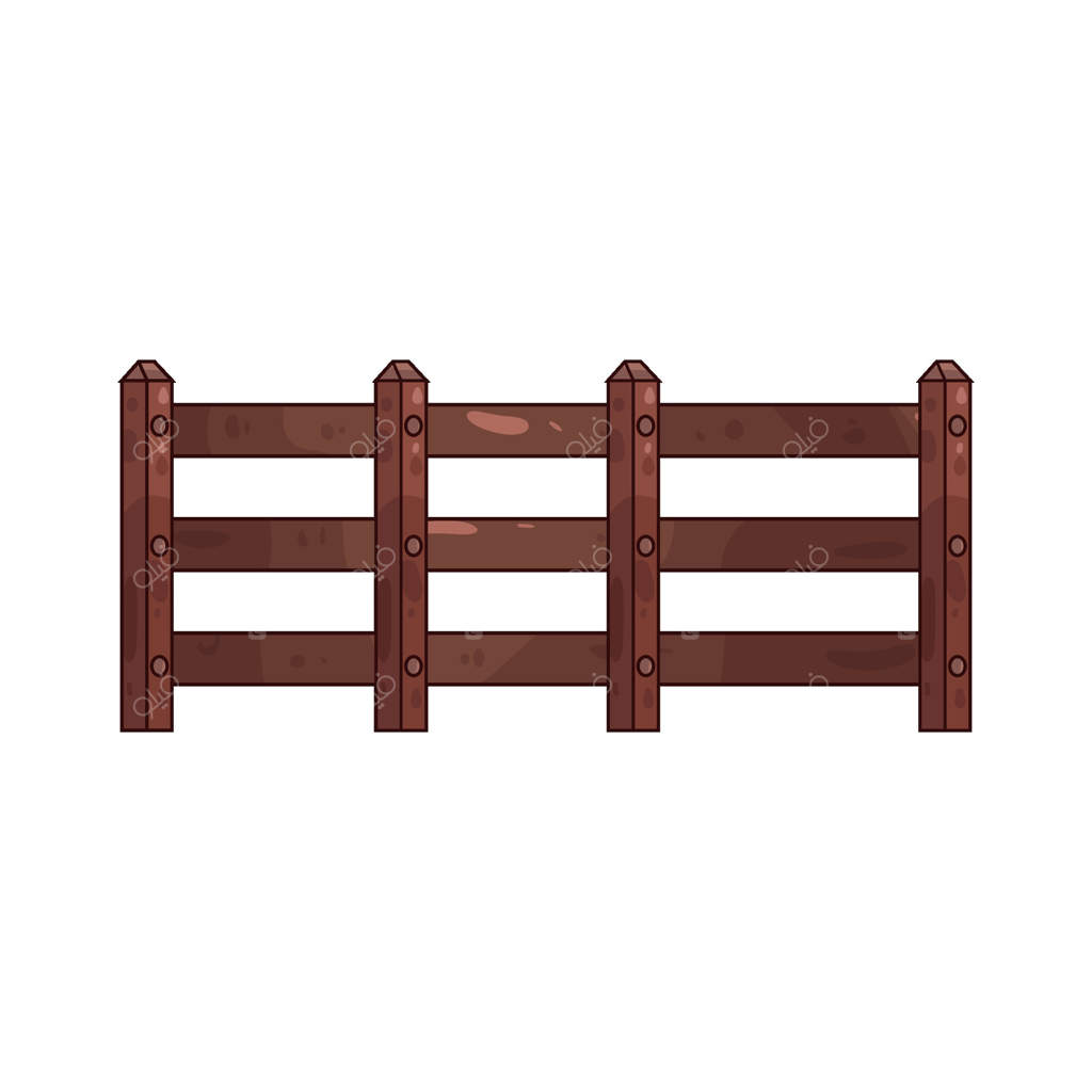 نرده چوبی باغ