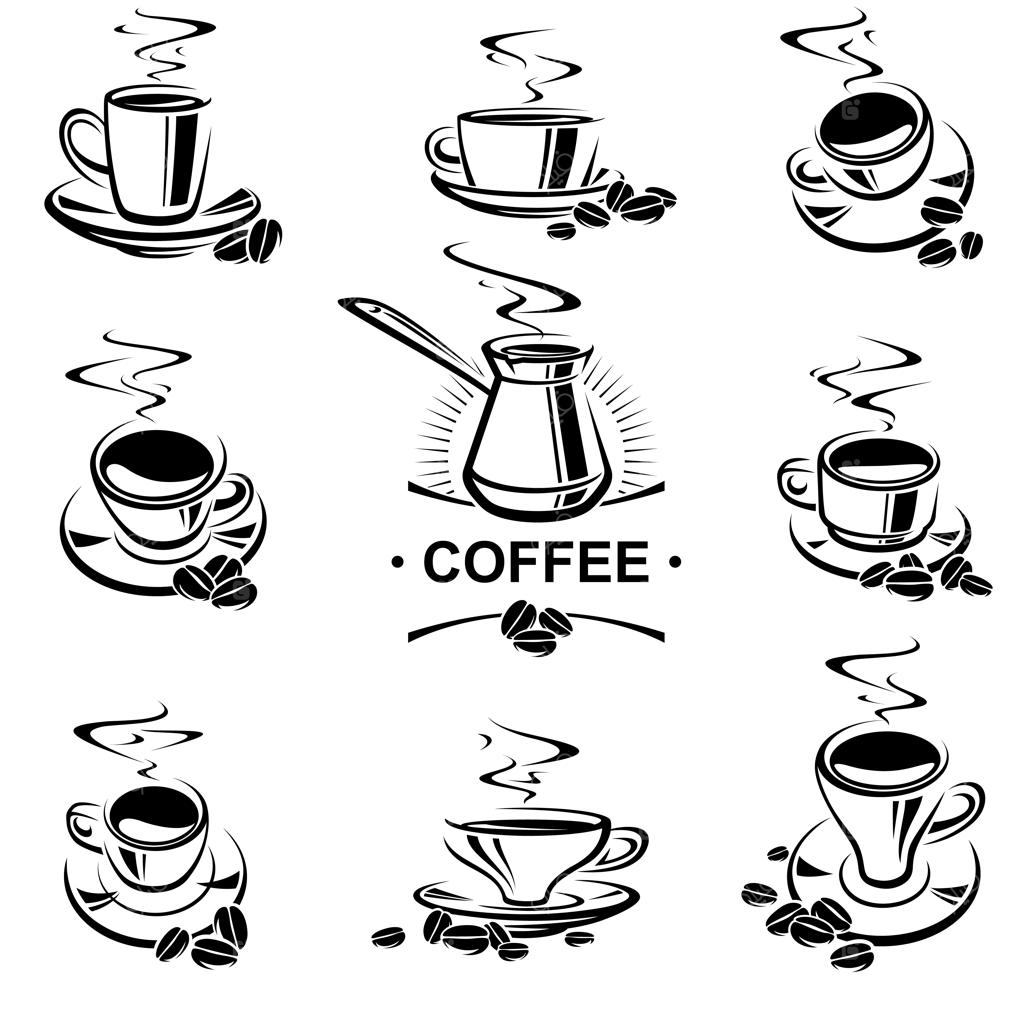 مجموعه وکتور آیکون فنجان قهوه