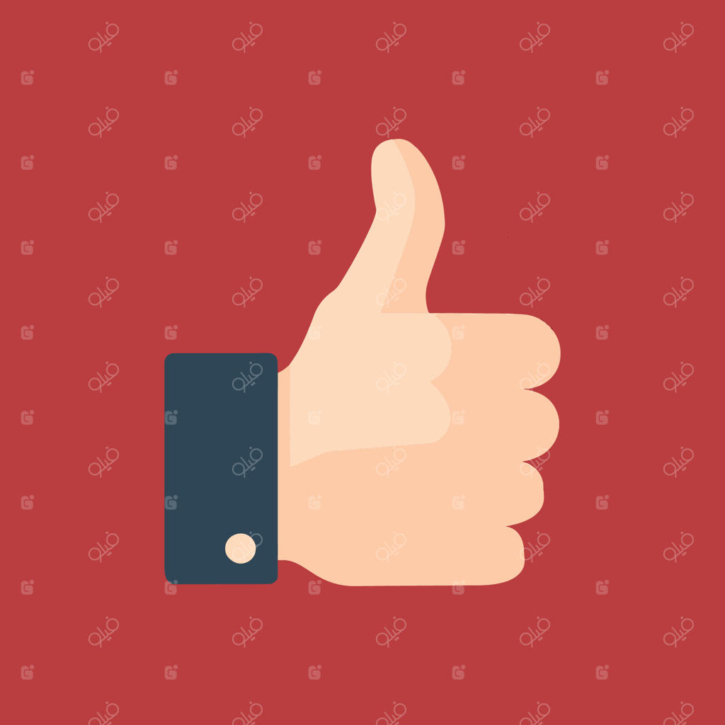 آیکون لایک یا شست رو به بالا