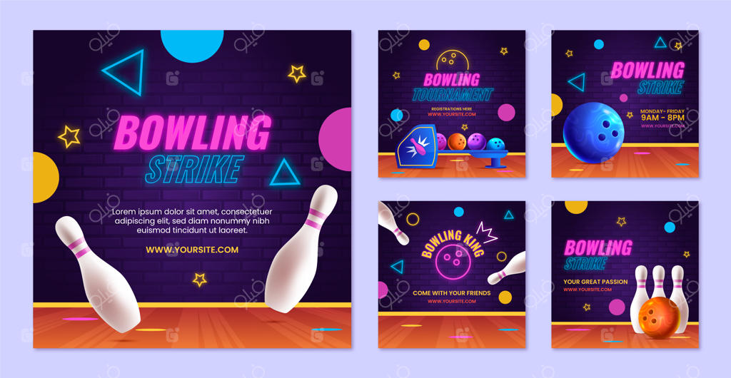 قالب طراحی بولینگ