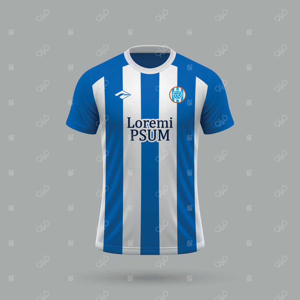 قالب سه بعدی و واقع‌گرایانه پیراهن فوتبال به سبک اسپانیول