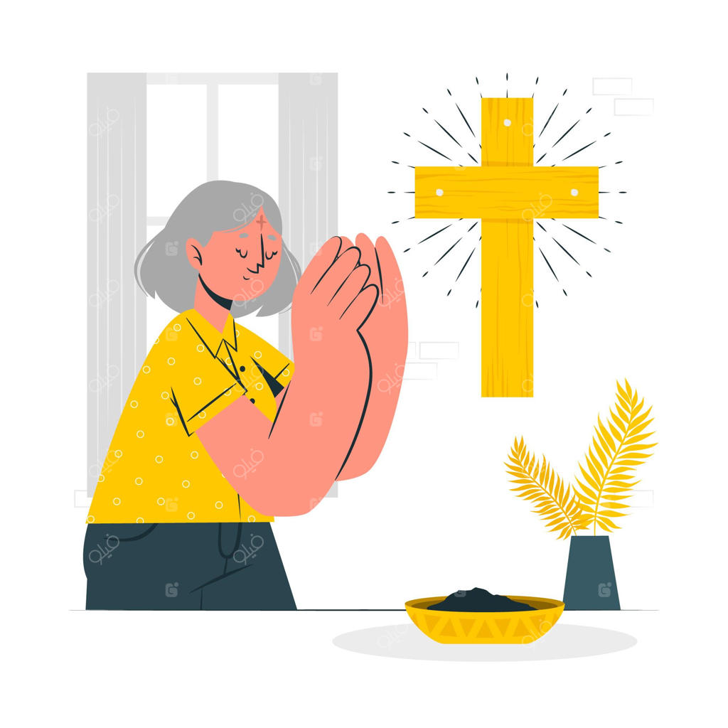 تصویرسازی مفهومی چهارشنبه خاکستر