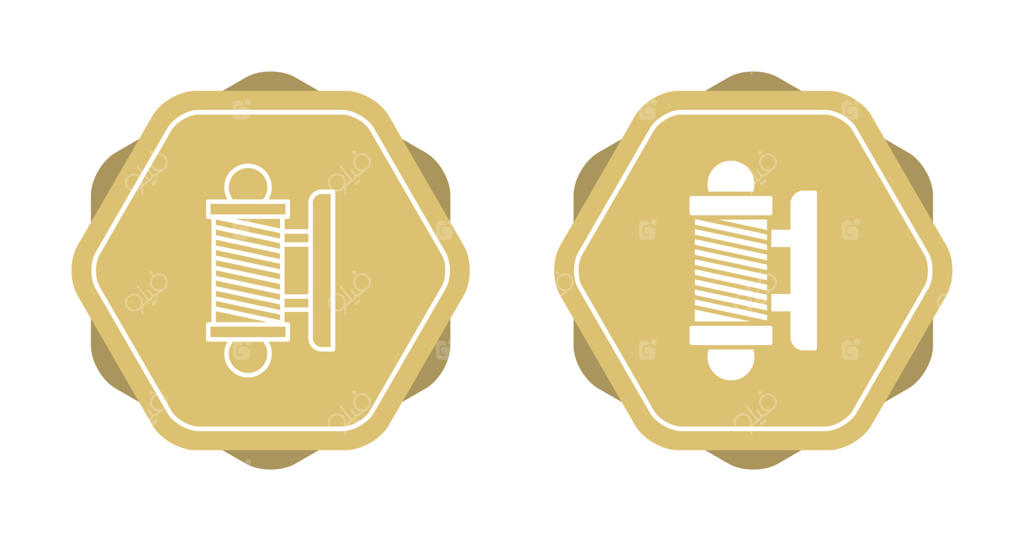 آیکون وکتور میله آرایشگاه