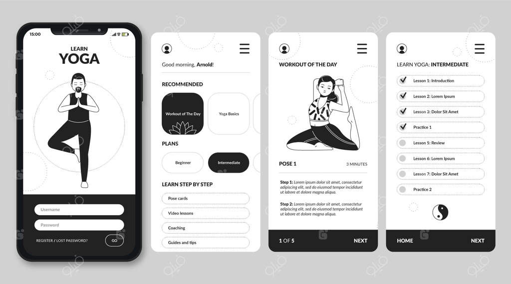 اپلیکیشن‌های طراحی دستی بدون رنگ
