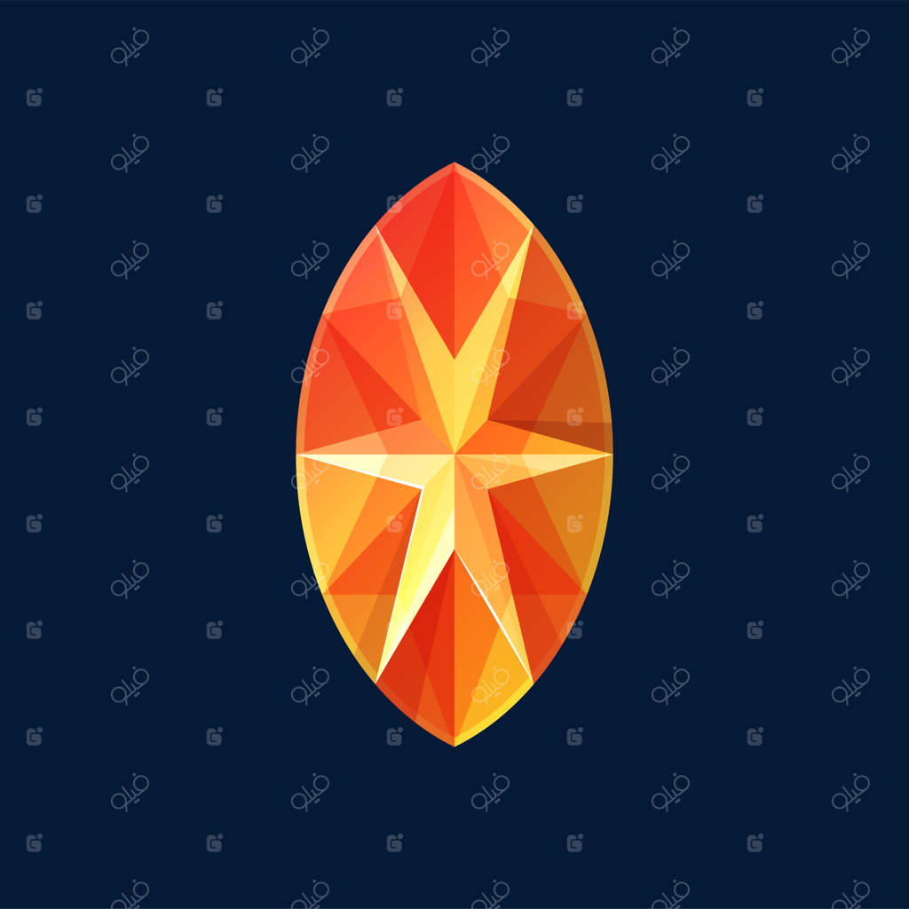 سنگ قیمتی گارنت هسونیت نارنجی زیرکن