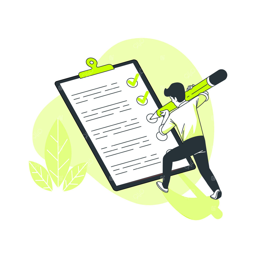 تصویر مفهومی فهرست وظایف