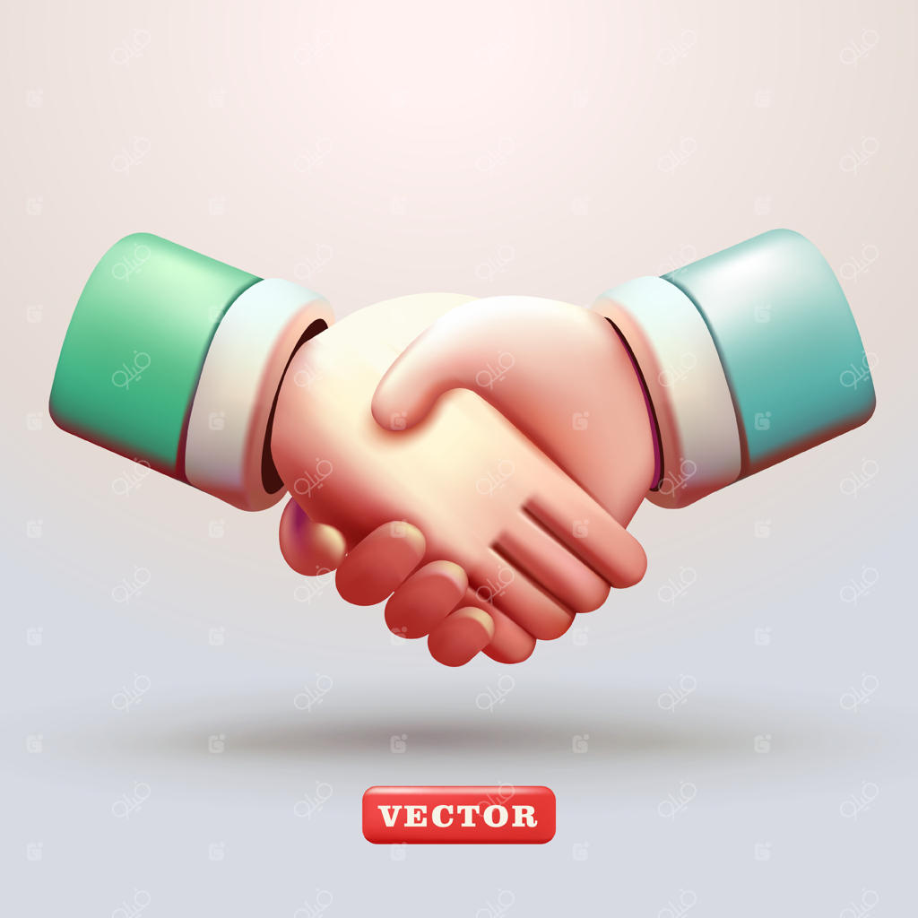 دست دادن، بردار سه‌بعدی: ایده‌آل برای تجارت، نمایشگاه‌های شغلی و شبکه‌سازی