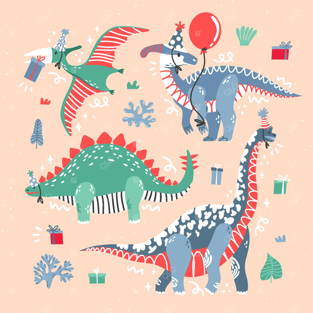 مجموعه دوست‌داشتنی تولد با طراحی دستی