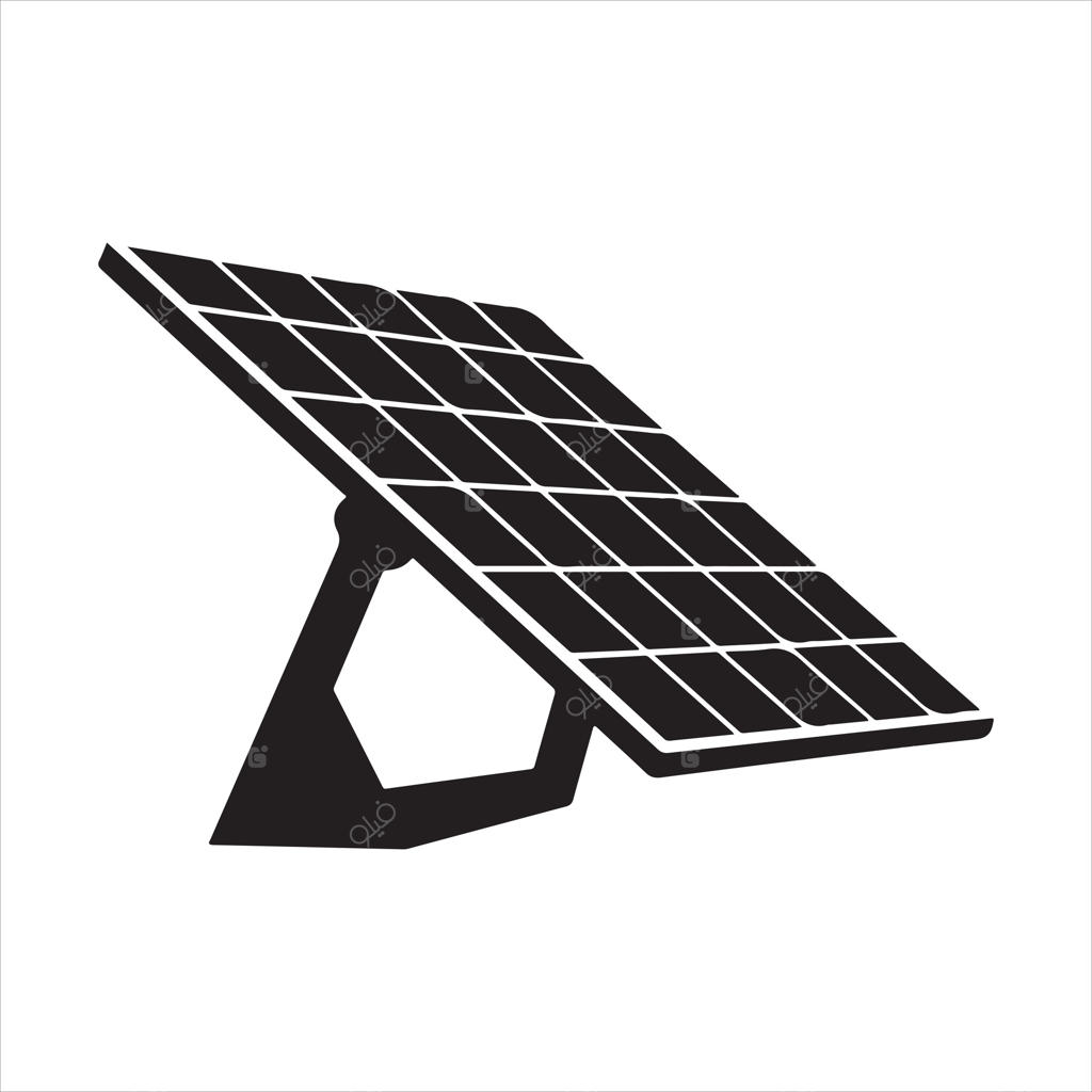 سایه‌نمای سیاه پنل خورشیدی